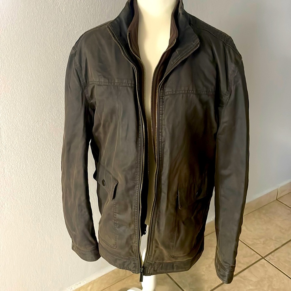 Johnston & Murphy leather jacket Men